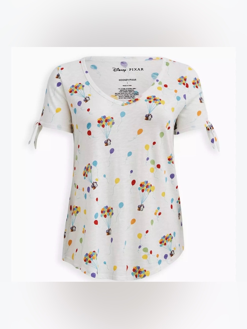Torrid Disney Pixar Up tie short sleeve v-neck tee size 5X